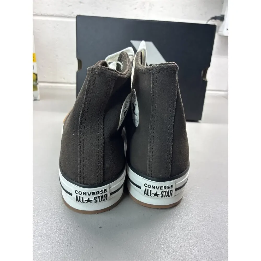Converse Chuck Taylor All Star EVA Lift Hi Brown/White Suede Kids 5 A13366C